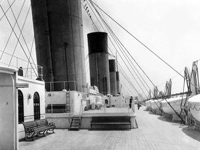 Titanic's top deck