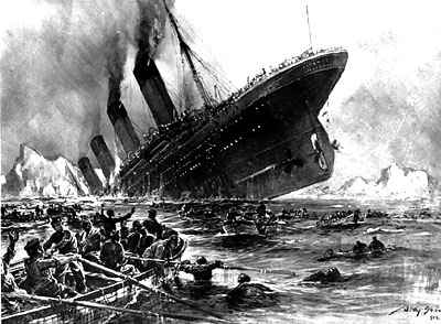 artist rendering of sinking